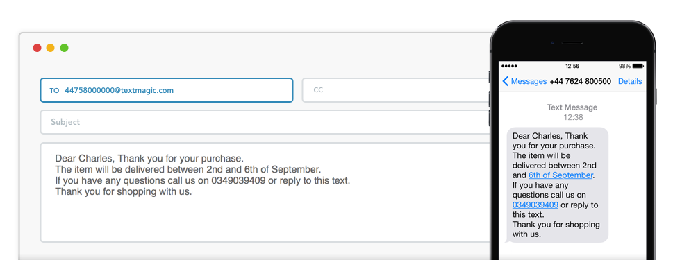 Email to SMS Gateway: Easy-to-Use Email to SMS Service - TextMagic