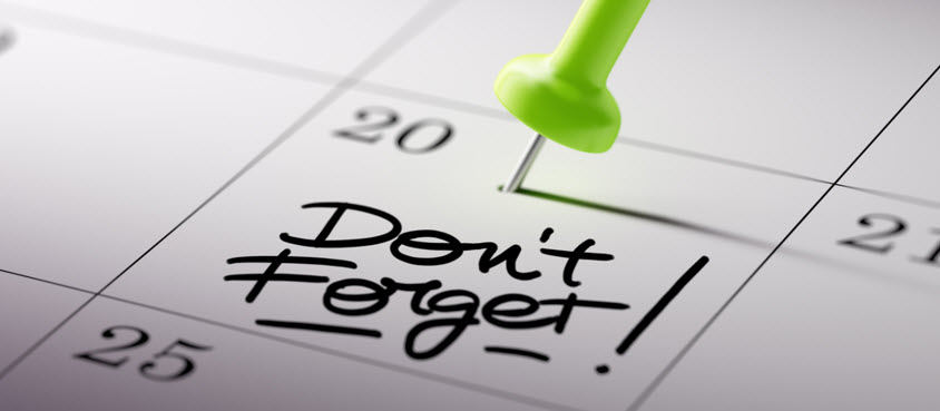Reminder in calendar