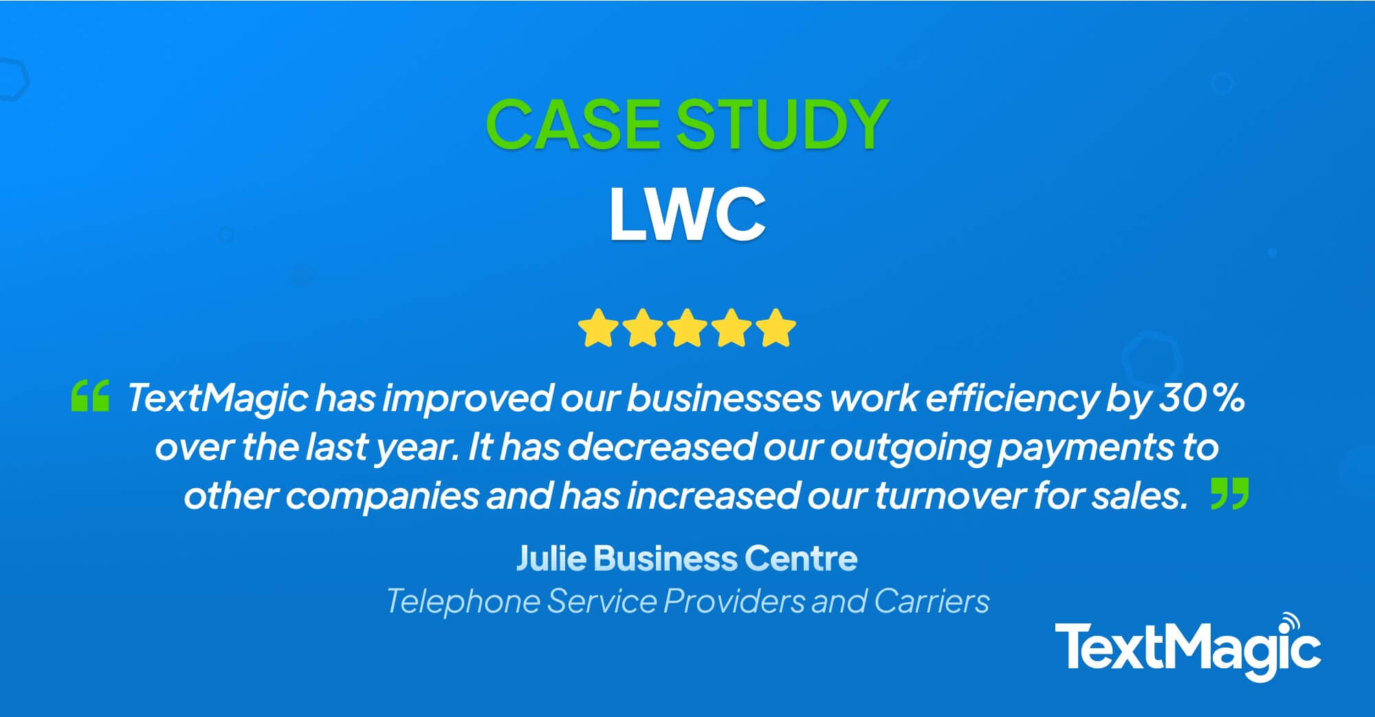 Text Messaging Boosts Efficiency of LWC by 30