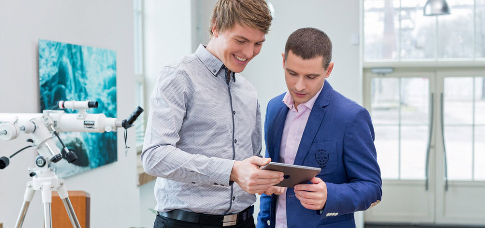 Checking opt-in list on a tablet