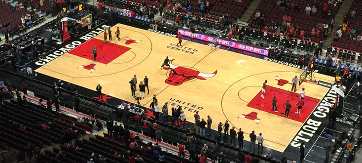 Chicago Bulls basketball court