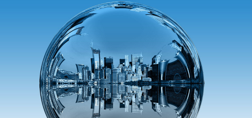 City in bubble