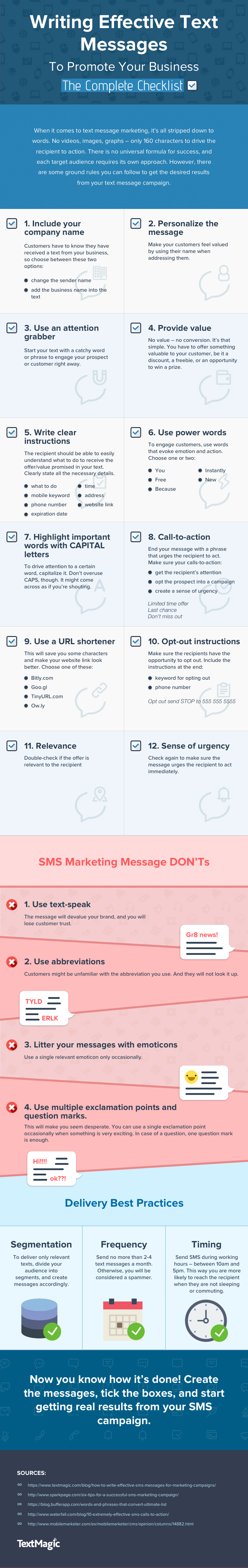 Checklist for Writing Business Texts [Infographic]