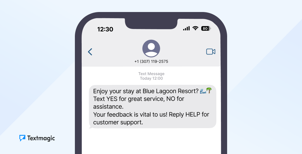Hospitality SMS - customer service