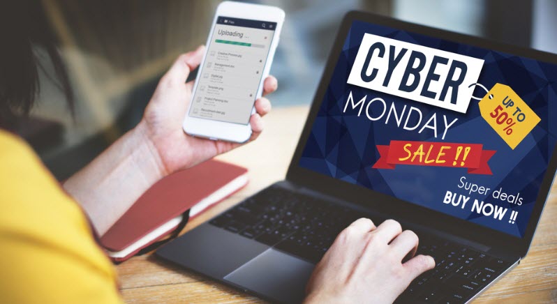 Cyber monday sale, looking to mobile and laptop