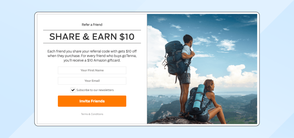 Referral program for customer retention