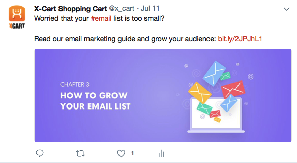 Tweet in Twitter, How to grow your email list