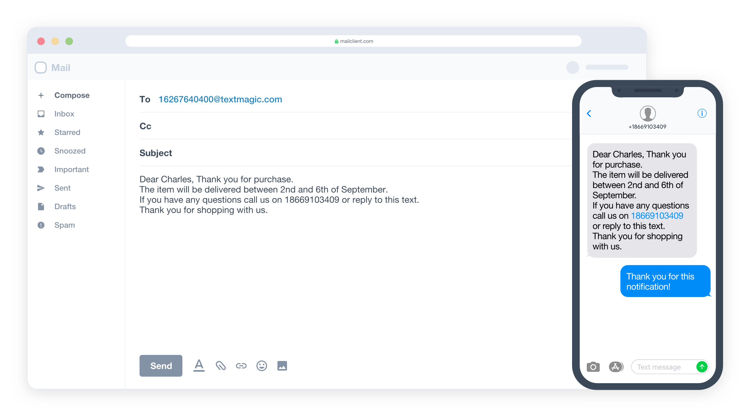 Send Email To Text Email To SMS Gateway TextMagic