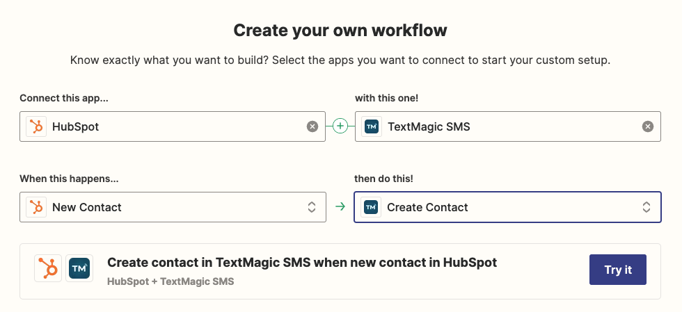 create your own workflow