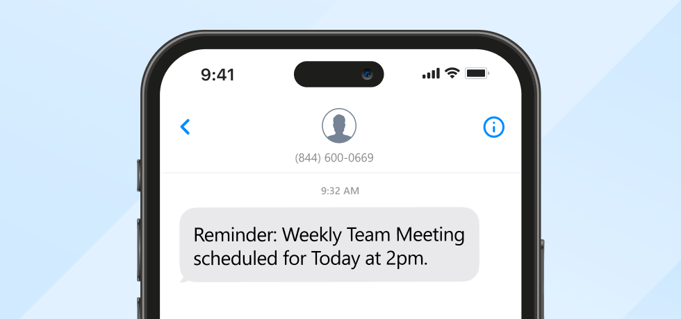 sms notification reminder