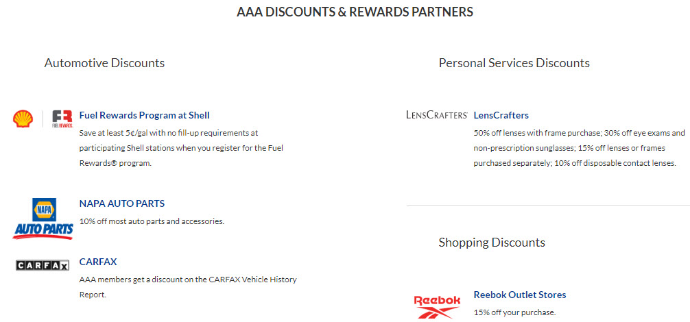 Aaa Discounts & Rewards Partners