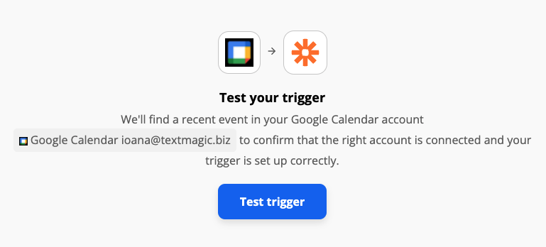 Test your Google Calendar SMS reminder trigger