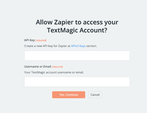 zapier login screenshot