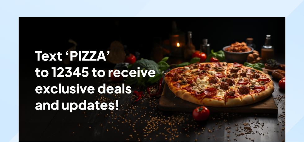 Pizza deal opt in