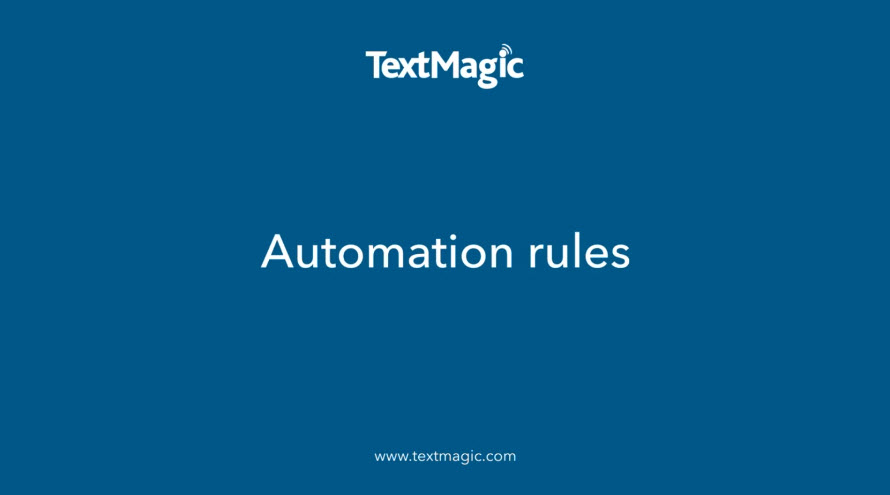 SMS automation rules video