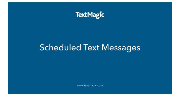Scheduled text messages tutorial video thumbnail