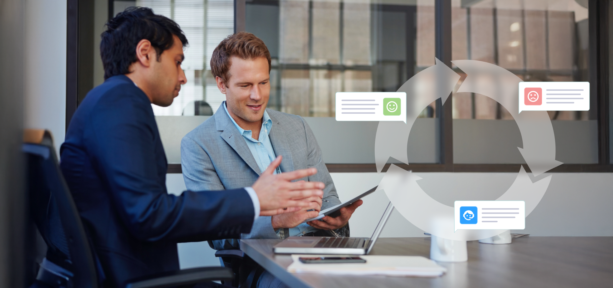 Closed feedback loop for customer support