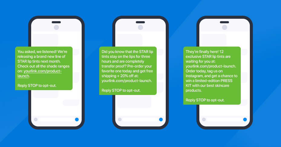 Phone Frames - message templates