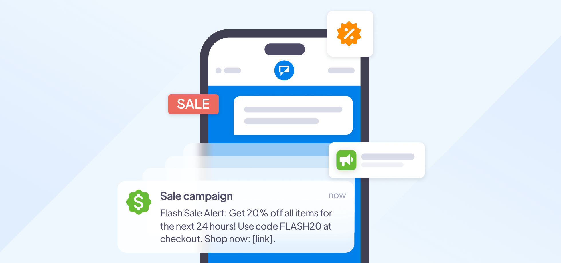 SMS sales campaign example