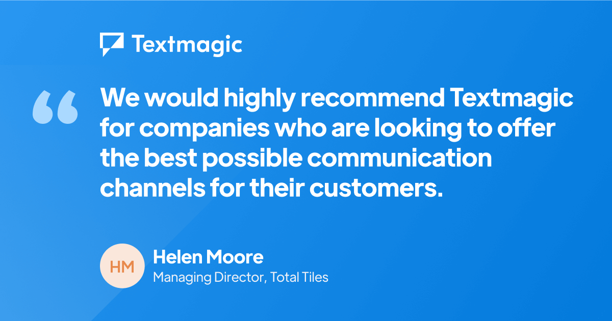 Total Tiles Reduces Bounce Rate by 70 with Text Messaging Solutions
