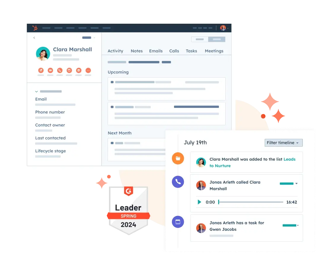 Hubspot CRM dashboard