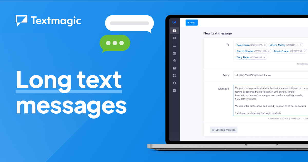 Long Text Messages: Send Up to 918 Characters per SMS