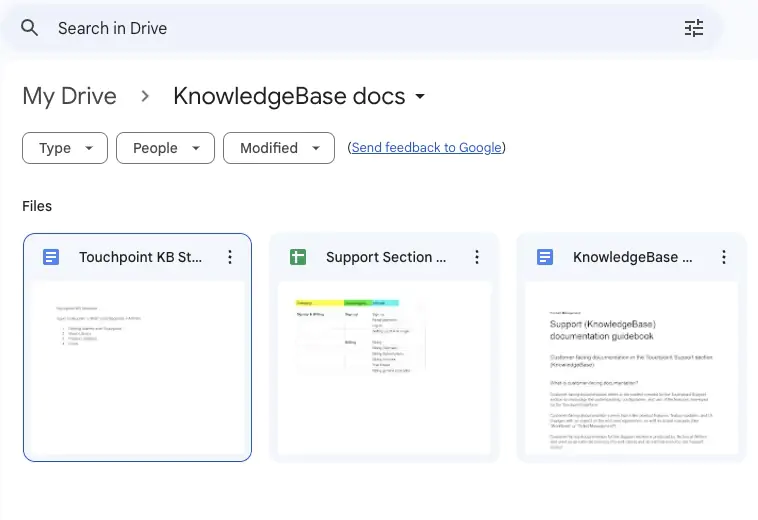 google docs screenshot