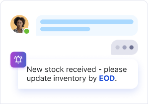 Product inventory updates