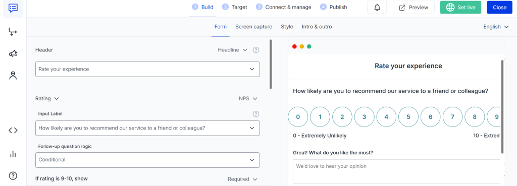 Usersnap - customer feedback tool