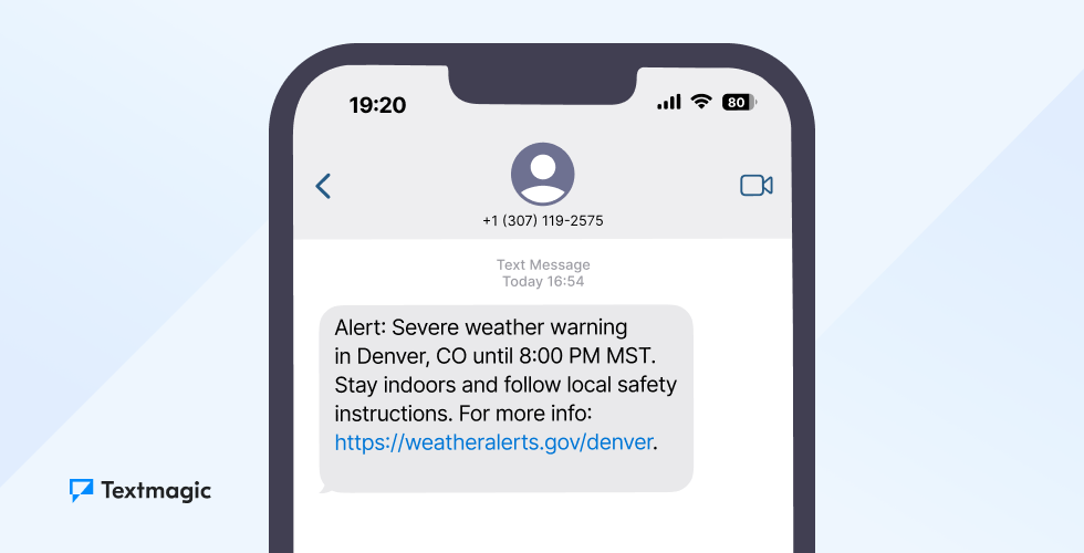 Emergency alerts transactional SMS