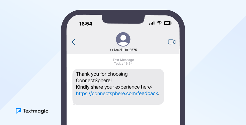 Feedback surveys transactional SMS
