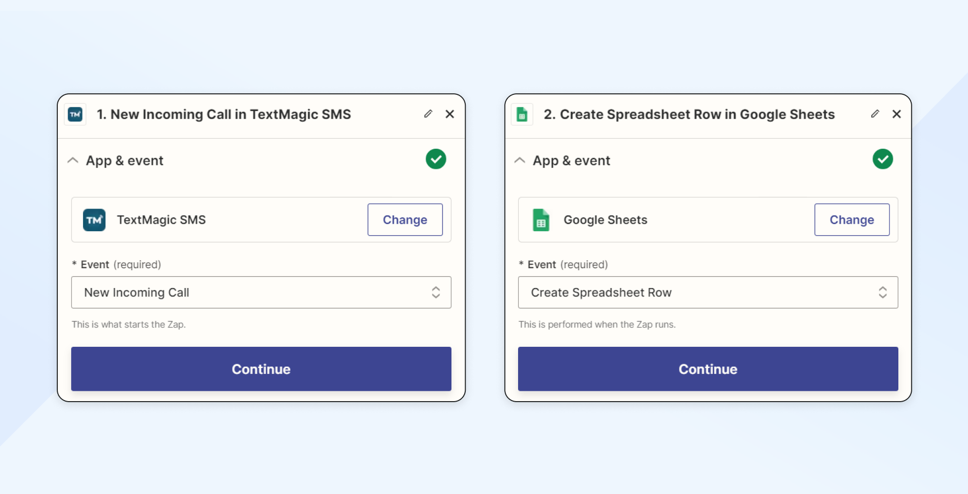 Trigger and action event Google Sheets