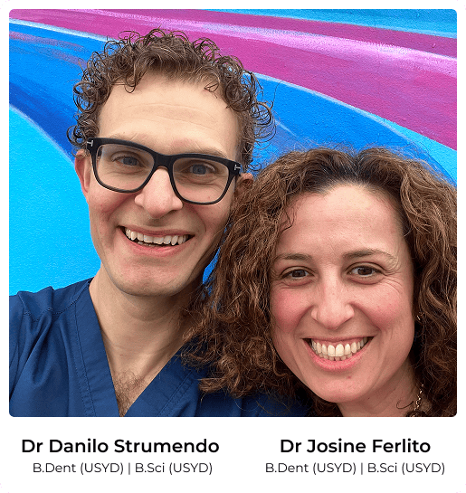 Smiles of Ryde dental clinicians smiling at the camera. 