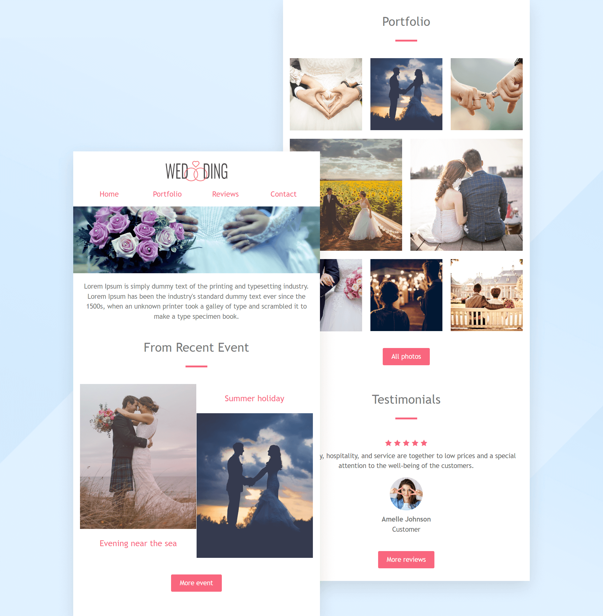 Content-rich newsletter Textmagic template