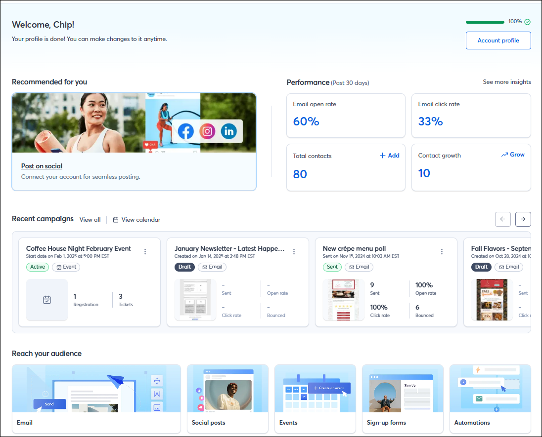 Constant Contact - marketing automation tool