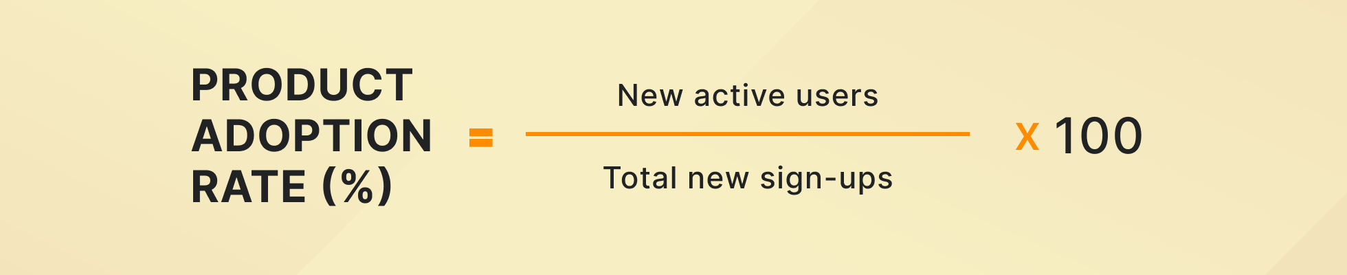 Customer success metrics: Product adoption rate formula