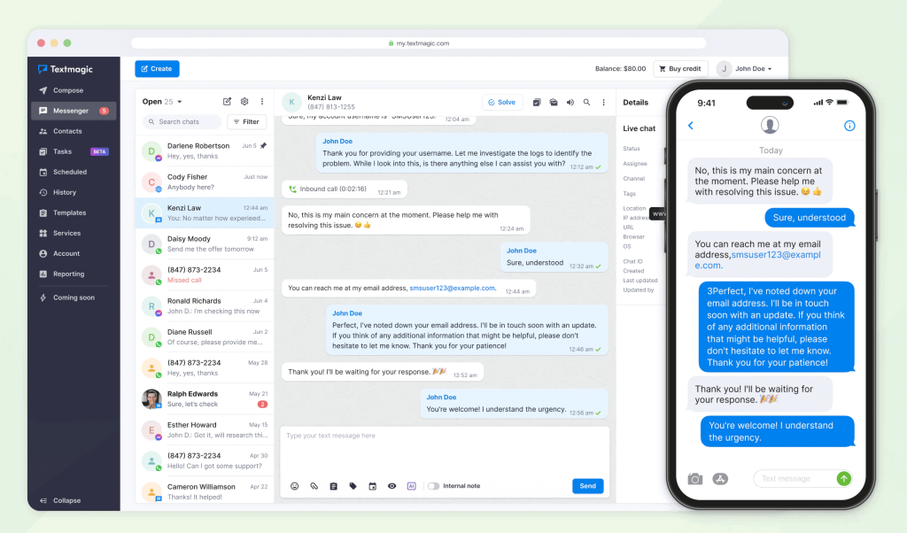 SMS customer support guide