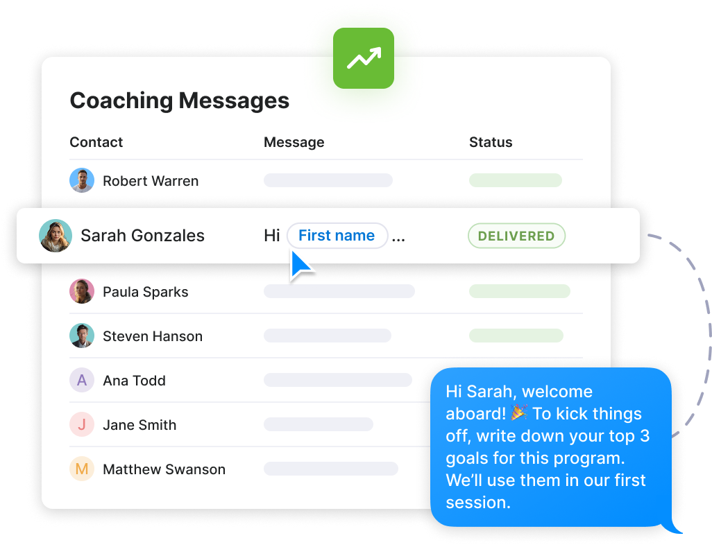 Take coaching further with Textmagic