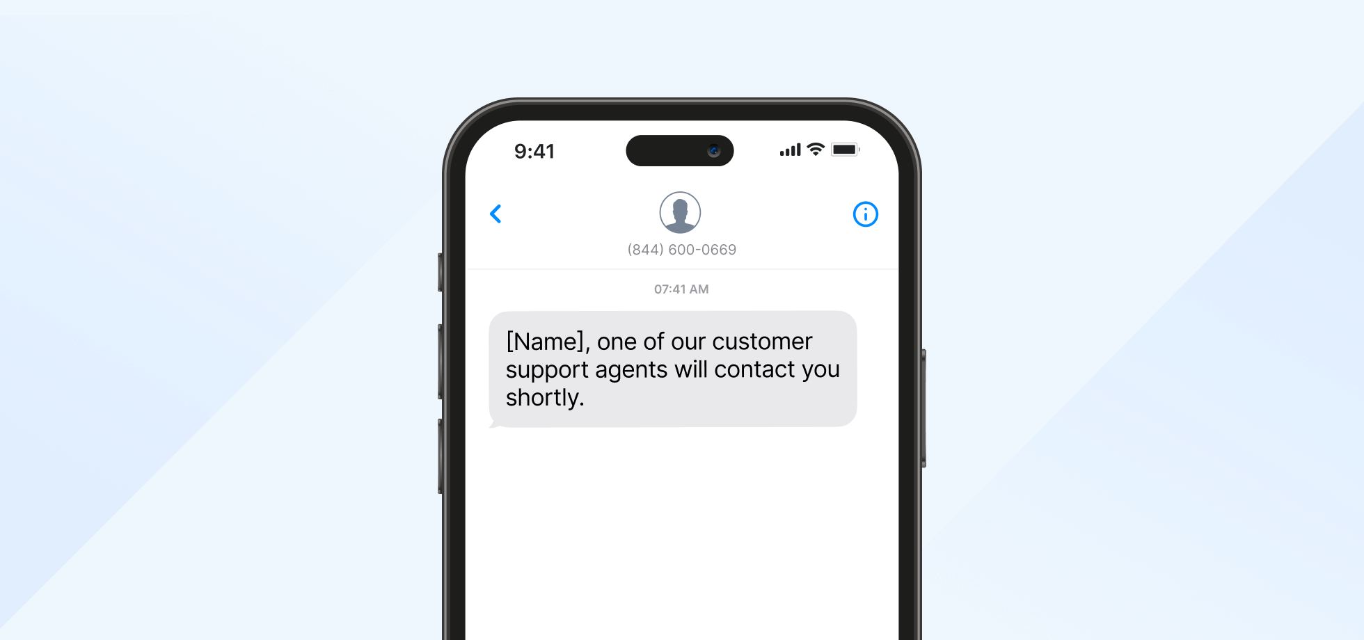 Customer support request