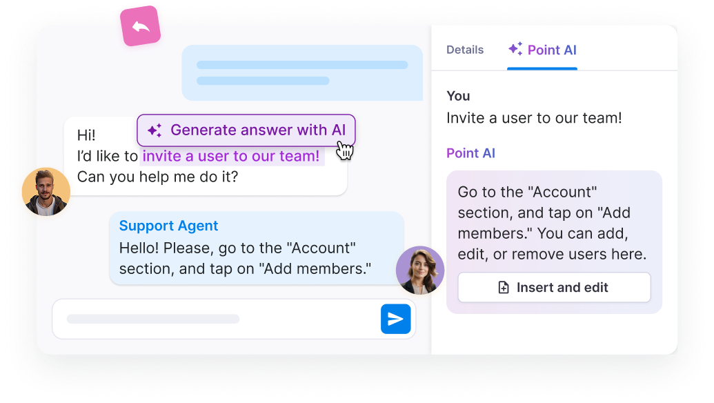 Level up support with Textmagic Point AI