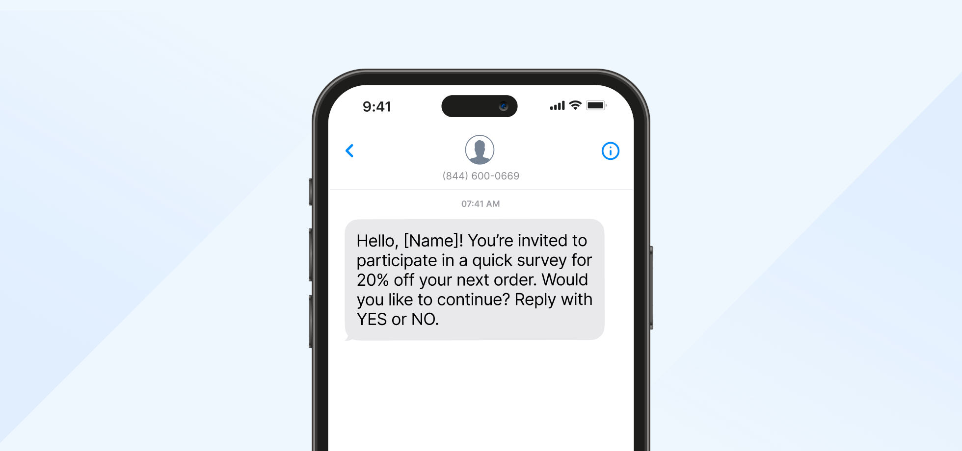 SMS survey