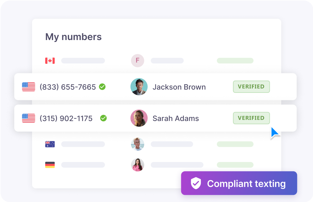 Start sending compliant SMS today.