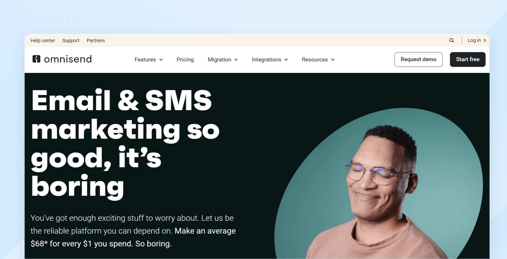 Omnisend homepage
