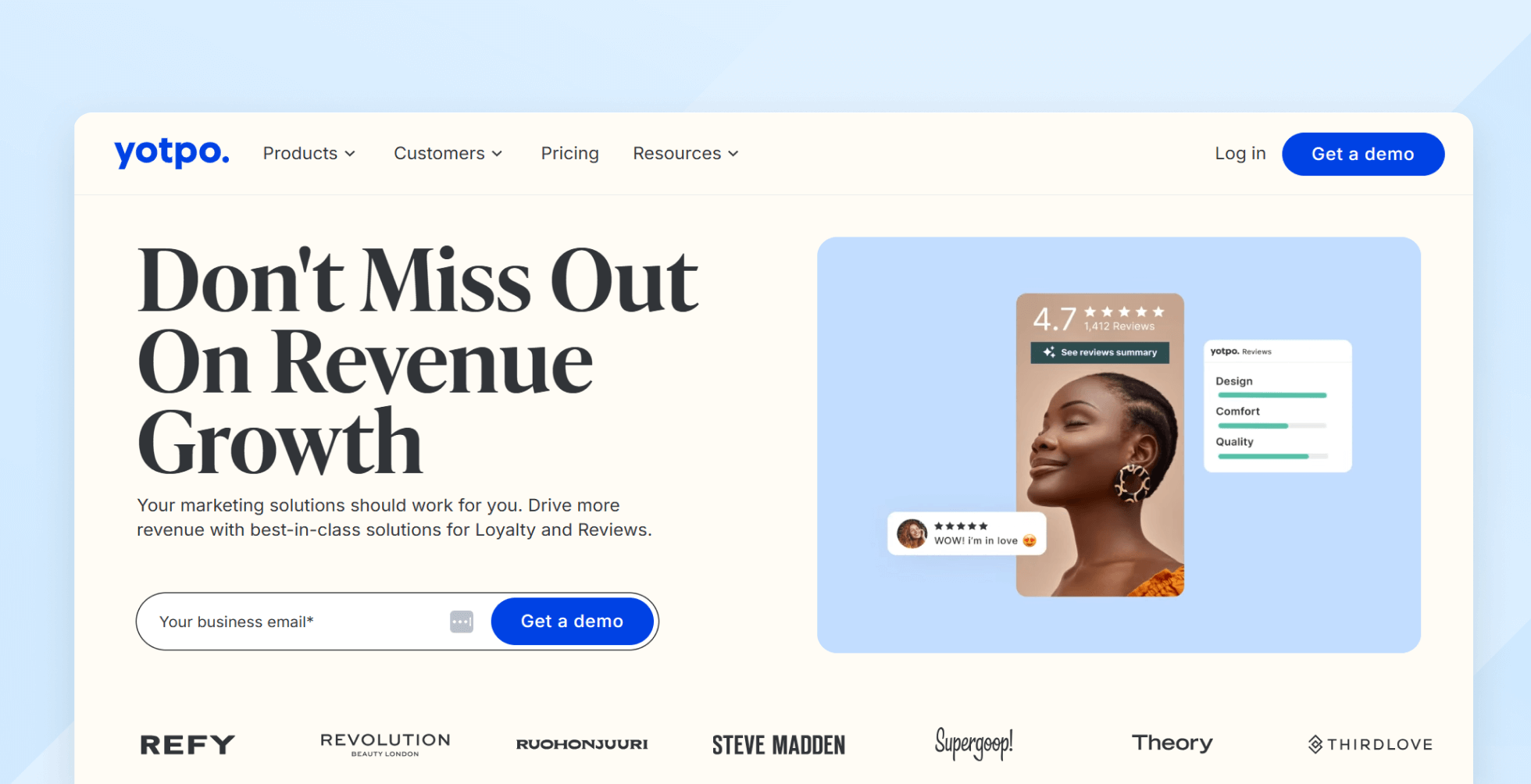 Yotpo homepage