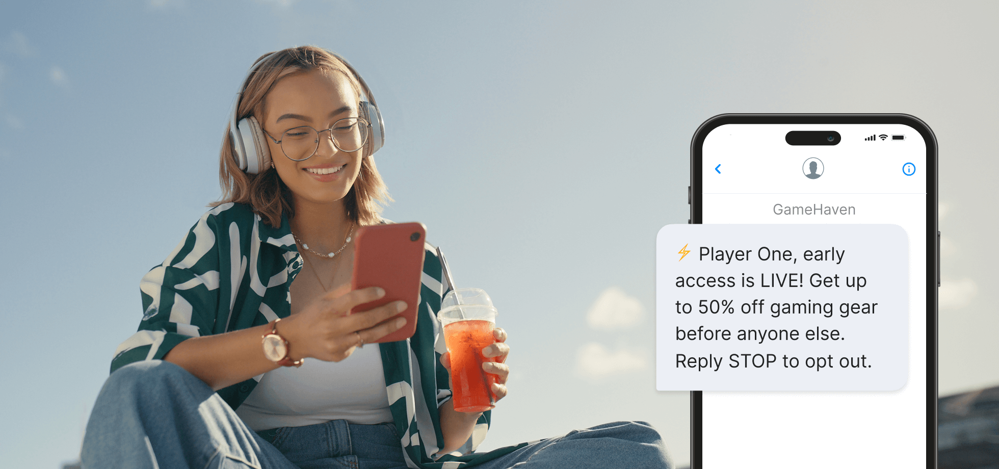 Exclusive early bird SMS alert