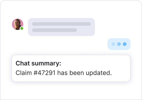 Claim status updates
