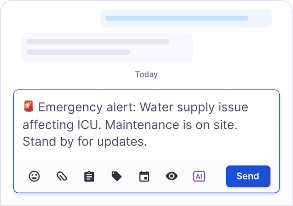 Crisis notifications