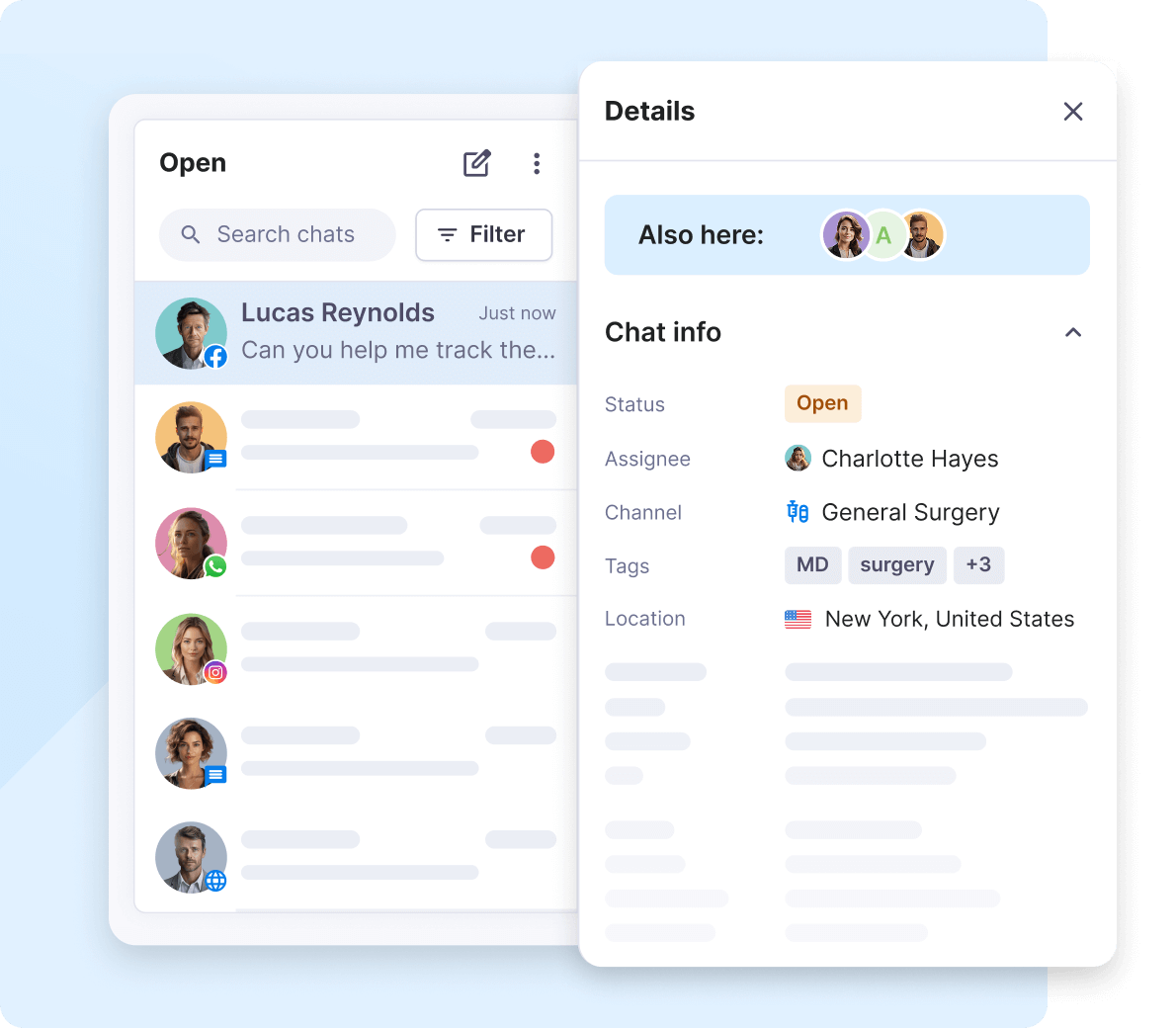 Engage in two-way messaging