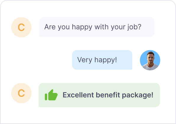 Employee feedback surveys