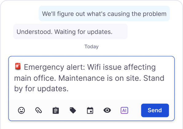 Crisis notifications